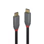 Lindy 1m USB 3.2 Typ C zu C Kabel, 20Gbps, 5A, PD, Anthra Line