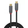 Lindy 1m USB 3.2 Typ C zu C Kabel, 20Gbps, 5A, PD, Anthra Line