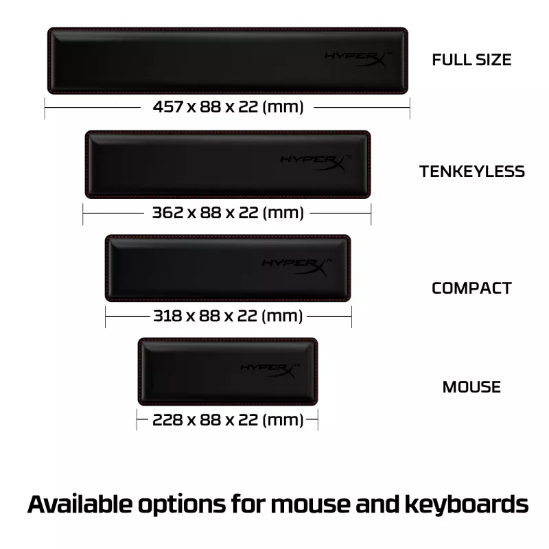 HyperX Handgelenkauflage – Tastatur – Kompakt 60 % 65 %