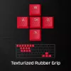 Tastaturkappe HyperX Rubber Keycaps Gaming-Zubehörset Rosa US-Layout für HyperX und Cherry MX-Stil-Schalter