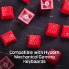 Tastaturkappe HyperX Rubber Keycaps Gaming-Zubehörset Rosa US-Layout für HyperX und Cherry MX-Stil-Schalter