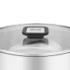 Resto Kitchenware Anser Kasserolle 3,2 l, rund, schwarz, Edelstahl