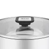 Resto Kitchenware Anser Kasserolle 3,2 l, rund, schwarz, Edelstahl
