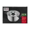 Resto Kitchenware Anser Kasserolle 3,2 l, rund, schwarz, Edelstahl