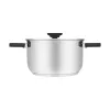 Resto Kitchenware Anser Kasserolle 3,2 l, rund, schwarz, Edelstahl