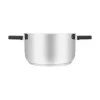 Resto Kitchenware Anser Kasserolle 3,2 l, rund, schwarz, Edelstahl