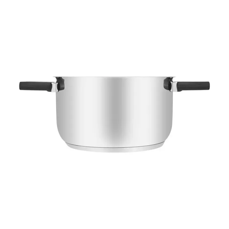 Resto Kitchenware Anser Kasserolle 3,2 l, rund, schwarz, Edelstahl