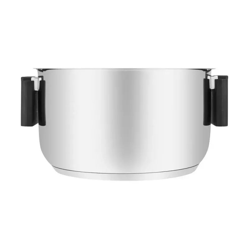 Resto Kitchenware Anser Kasserolle 3,2 l, rund, schwarz, Edelstahl