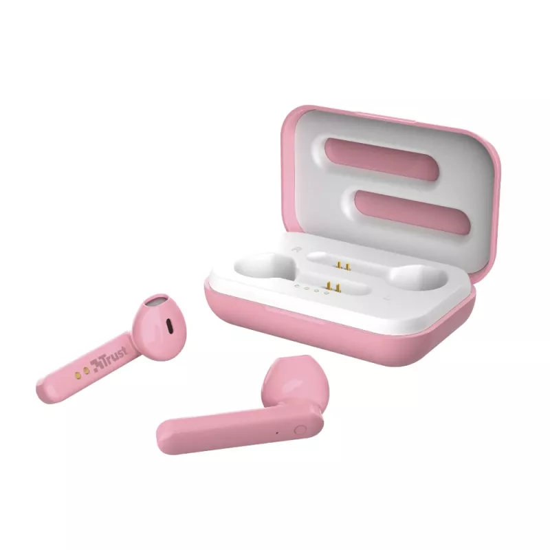 Trust Primo Headset True Wireless Stereo (TWS) In-Ear-Kopfhörer Anrufe/Musik Bluetooth Pink