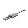 Trust Dalyx 24135 Kartenleser, USB 3.2 Gen 1, microSD/SD/SDHC/SDXC, Silber