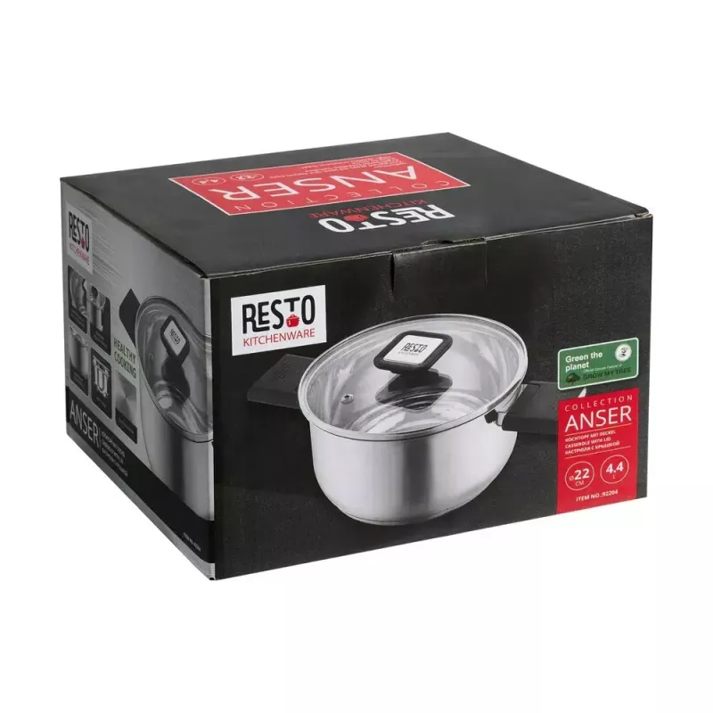 Resto 92204 Schmortopf, Ø 22 cm, 4,4 l