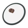 Resto Kitchenware Ran Kochtopf 2,4 l, rund, schwarz, mit Holz