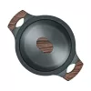 Resto Kitchenware Ran Kochtopf 2,4 l, rund, schwarz, mit Holz