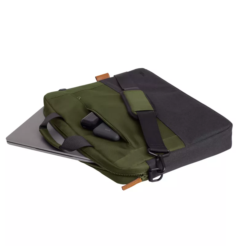 Trust Lisboa 25245 Laptop-Umhängetasche 16 Zoll (40,6 cm), Einschub von oben, Polyester, abnehmbarer Schultergurt, Grün