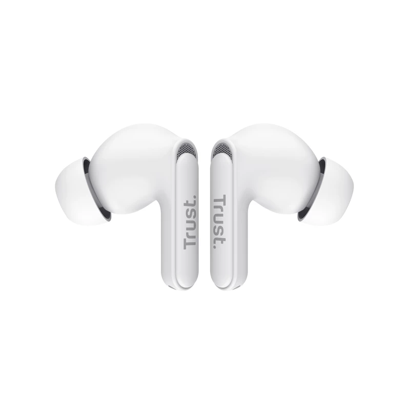 Trust Yavi Headset True Wireless Stereo (TWS) In-Ear Anrufe/Musik USB Typ-C Bluetooth Weiß