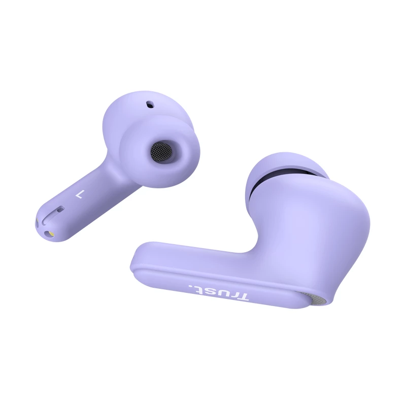 Trust Yavi 25297 Bluetooth-Ohrhörer mit ENC, Lila