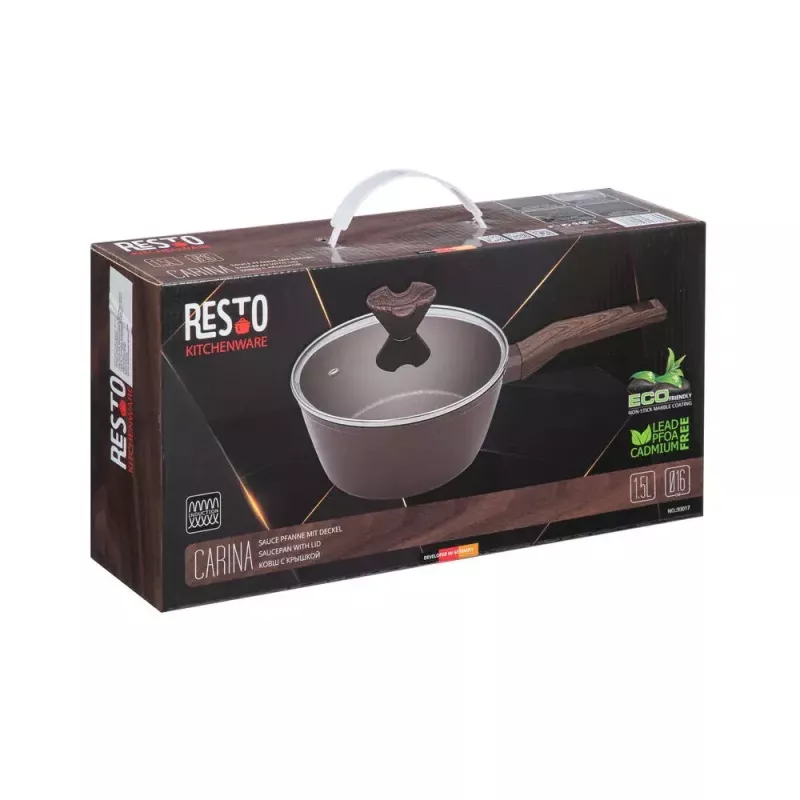 Kochtopf Resto Kitchenware 93017 1,5 L Rund Dunkelbraun