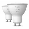 Philips Hue White GU10 smarte Lampe, 2x400 lm, 2er-Pack