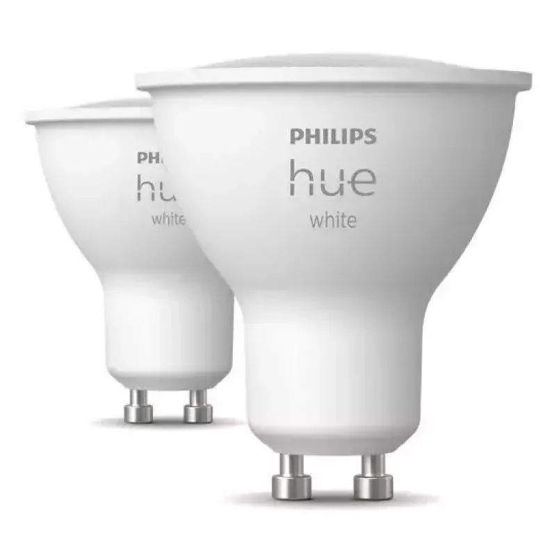 Philips Hue White GU10 smarte Lampe, 2x400 lm, 2er-Pack