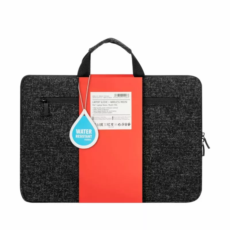 Rivacase Anvik 7916 Notebook-Hülle 15,6" mit Maus, Schwarz