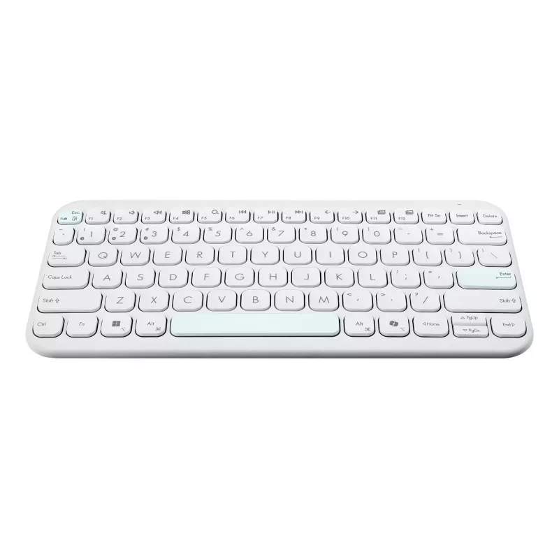 ASUS Marshmallow KW100 Kabellose Tastatur, Schillerndes Weiß