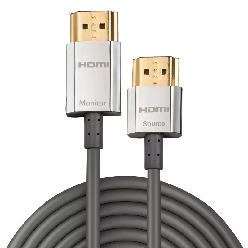 Lindy 3m CROMO schlank High Speed HDMI Kabel mit Ethernet, 3 m, HDMI Typ A (Standard), HDMI Typ A (Standard), 3D, 10,2 Gbit/s, Grau