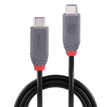 Lindy 0,8 m USB 4 240 W Typ-C-Kabel, Anthra Line