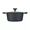 Resto Kitchenware Ran Kochtopf 4,2 l, rund, beige, Holz