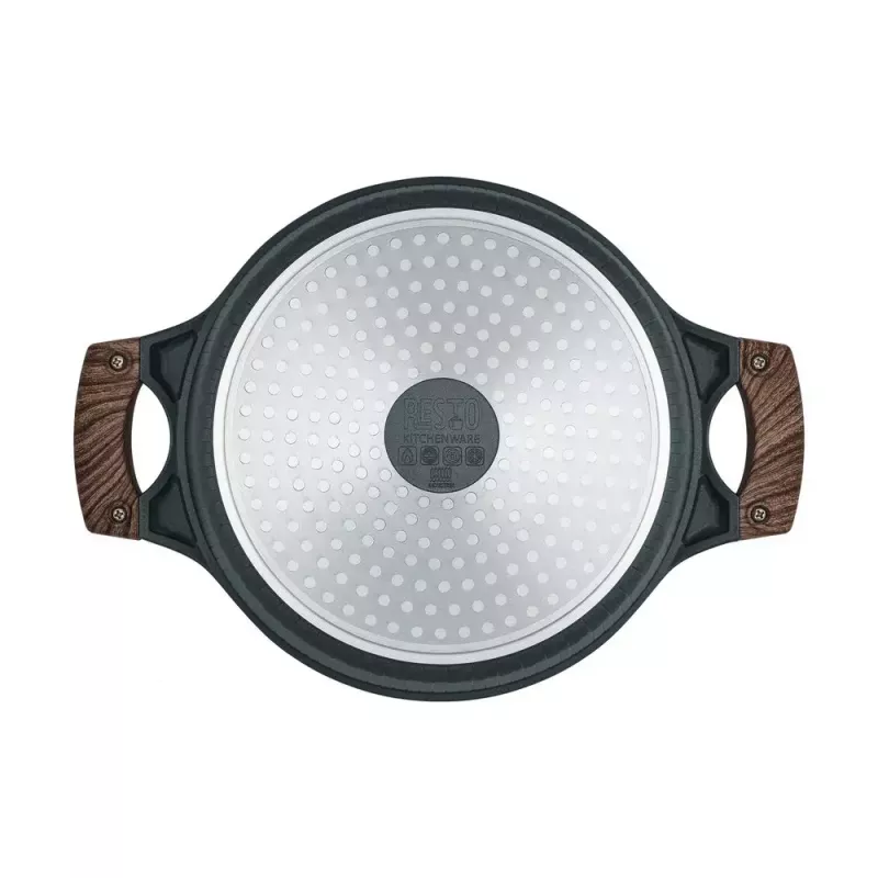 Resto Kitchenware Ran Kochtopf 4,2 l, rund, beige, Holz