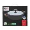 Resto Kitchenware 93906 Multitopf, schwarzes Aluminium, 4,1 l, 28 cm