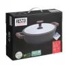 Resto Kitchenware 93906 Multitopf, schwarzes Aluminium, 4,1 l, 28 cm