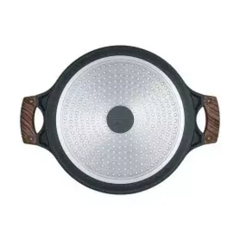Resto Kitchenware 93906 Multitopf, schwarzes Aluminium, 4,1 l, 28 cm