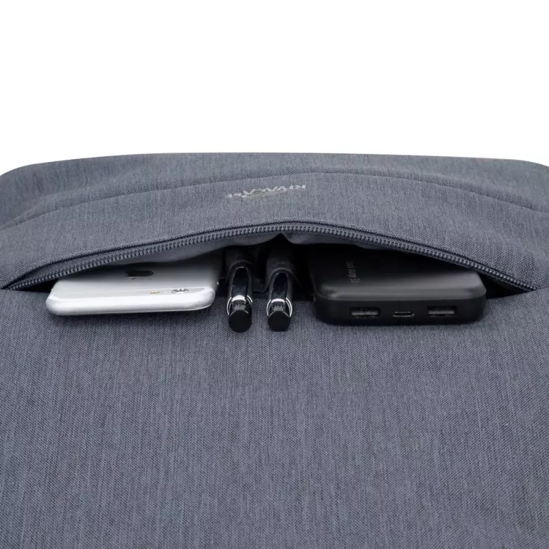 Rivacase 7562 Diebstahlschutz-Notebooktasche, 15,6 Zoll (39,6 cm), Dunkelgrau