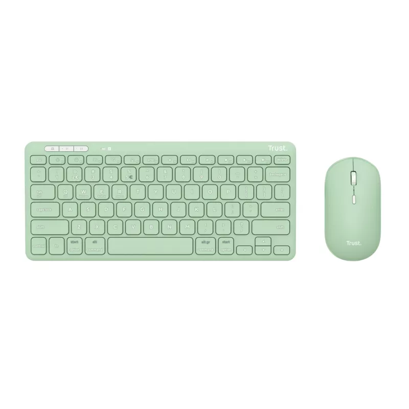 Trust Lyra 24942 kabelloses Tastatur-und-Maus-Set, Grün