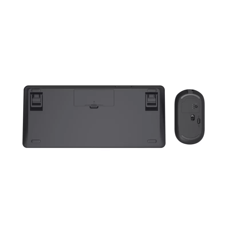 Trust Lyra Tastatur mit Maus Büro RF Wireless + Bluetooth QWERTY Englisch Schwarz