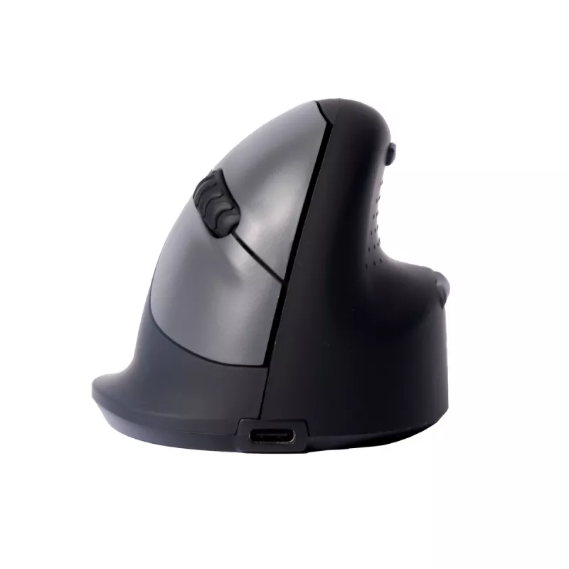 R-Go Tools Ergonomische Maus R-Go HE Break mit Pausensoftware, mittel (Handgröße 165-185 mm), für Rechtshänder, Bluetooth, schwarz