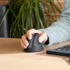R-Go HE Break ergonomische vertikale Maus, klein, für Rechtshänder, kabellos Bluetooth, Schwarz