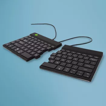 R-Go Tools Ergonomische Tastatur R-Go Split Break v2 mit Break-Software, ergonomische geteilte Tastatur, QWERTY (US), Kabelgebunden, schwarz