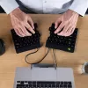 R-Go Tools Ergonomische Tastatur R-Go Split Break v2 mit Break-Software, ergonomische geteilte Tastatur, QWERTY (US), Kabelgebunden, schwarz