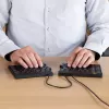 R-Go Tools Ergonomische Tastatur R-Go Split Break v2 mit Break-Software, ergonomische geteilte Tastatur, QWERTY (US), Kabelgebunden, schwarz