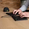 R-Go Tools Ergonomische Tastatur R-Go Split Break mit Pausensoftware, ergonomische geteilte Tastatur, QWERTY (US), Bluetooth, schwarz