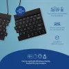 R-Go Tools Ergonomische Tastatur R-Go Split Break mit Pausensoftware, ergonomische geteilte Tastatur, QWERTY (US), Bluetooth, schwarz