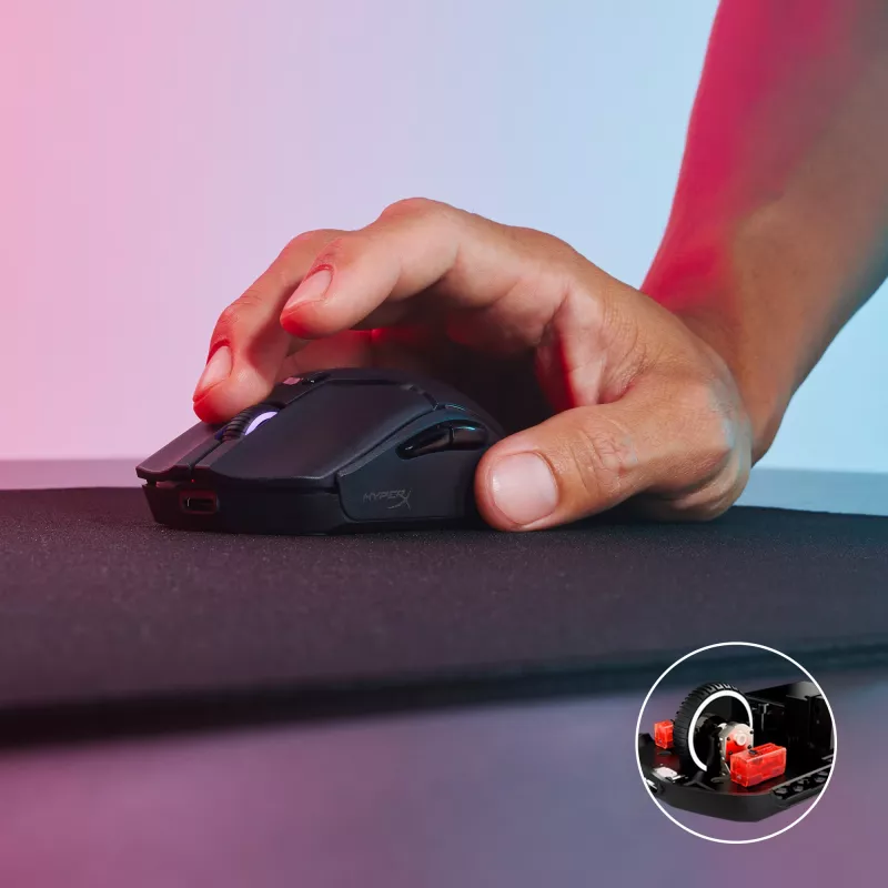HyperX Pulsefire Haste 2 Mini kabellose Gaming-Maus, Schwarz