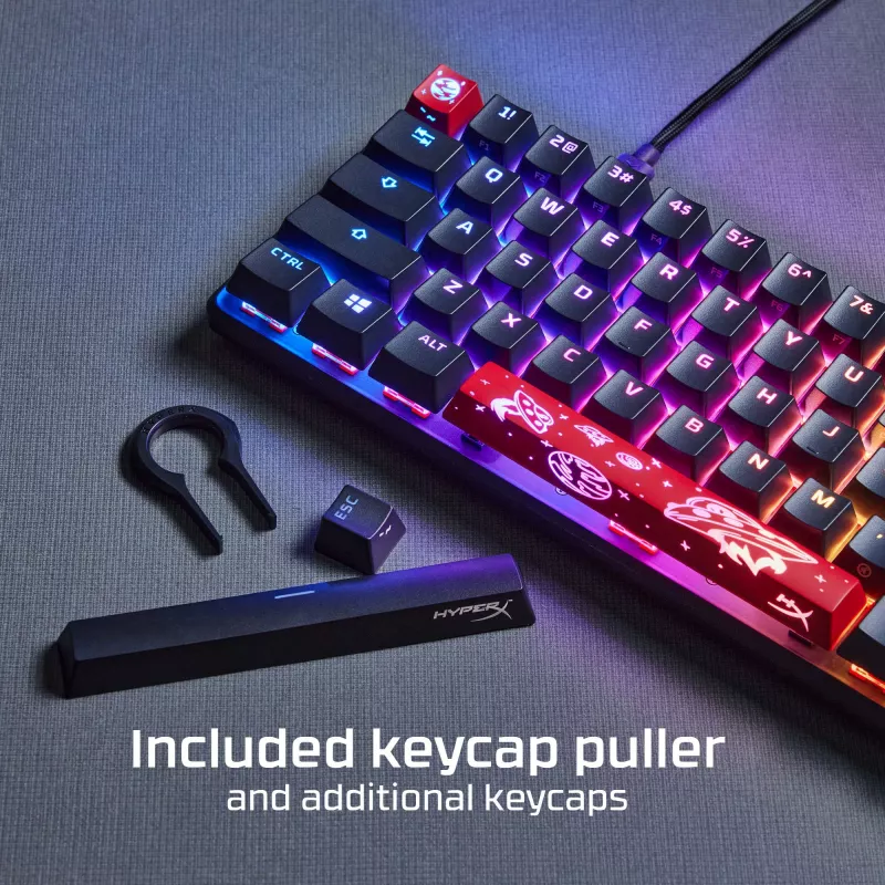 HyperX Alloy Origins 65 – Mechanische Gaming-Tastatur – HX Red (US-Layout)