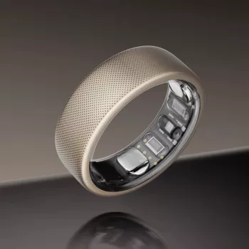 Aktivitätstracker-Smartring Amazfit Helio Ring Titanium (Größe 12)