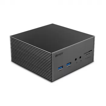 Lindy DST-Pro 101, USB-C Laptop Dockingstation mit 4K-Unterstützung und 100W-Netzteil
