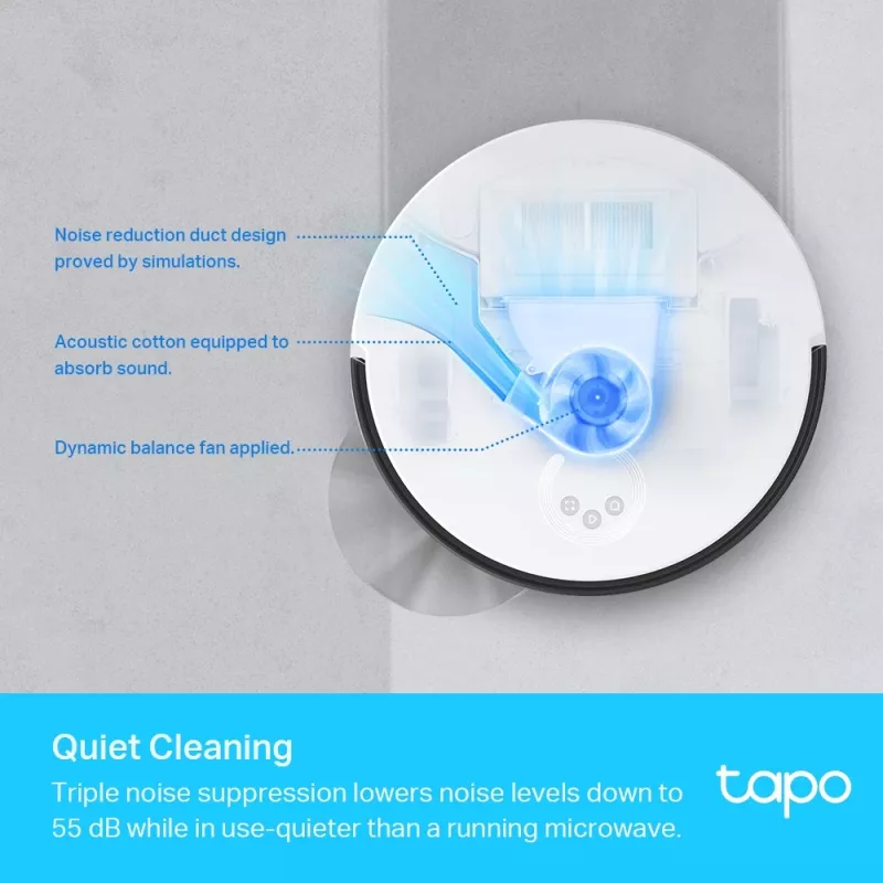 TP-Link Tapo LiDAR-Navigationsroboter-Staubsauger und Wischmopp