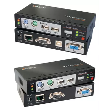 Lindy 300m CAT5 KVM Extender Combo, USB und VGA