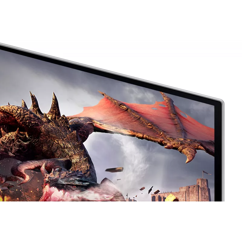 Samsung Odyssey OLED G8 G80SD LS32DG802SUXDU Gaming-Monitor, 32 Zoll (81,3 cm) OLED, 4K UHD 3840 x 2160, 240 Hz, 0,03 ms, HDR10, 2x HDMI, DisplayPort, USB-3.0-Hub, höhenverstellbar, Pivot, Silber