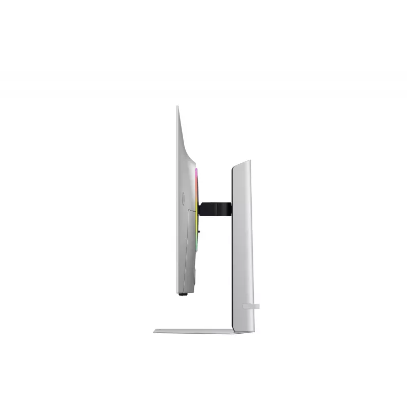 Samsung Odyssey OLED G8 G80SD LS32DG802SUXDU Gaming-Monitor, 32 Zoll (81,3 cm) OLED, 4K UHD 3840 x 2160, 240 Hz, 0,03 ms, HDR10, 2x HDMI, DisplayPort, USB-3.0-Hub, höhenverstellbar, Pivot, Silber